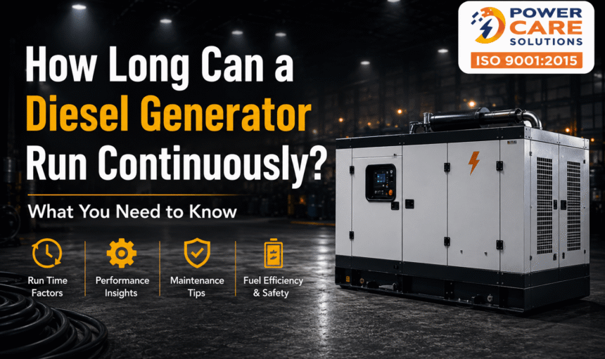 How Long Can a Diesel Generator Run Continuously